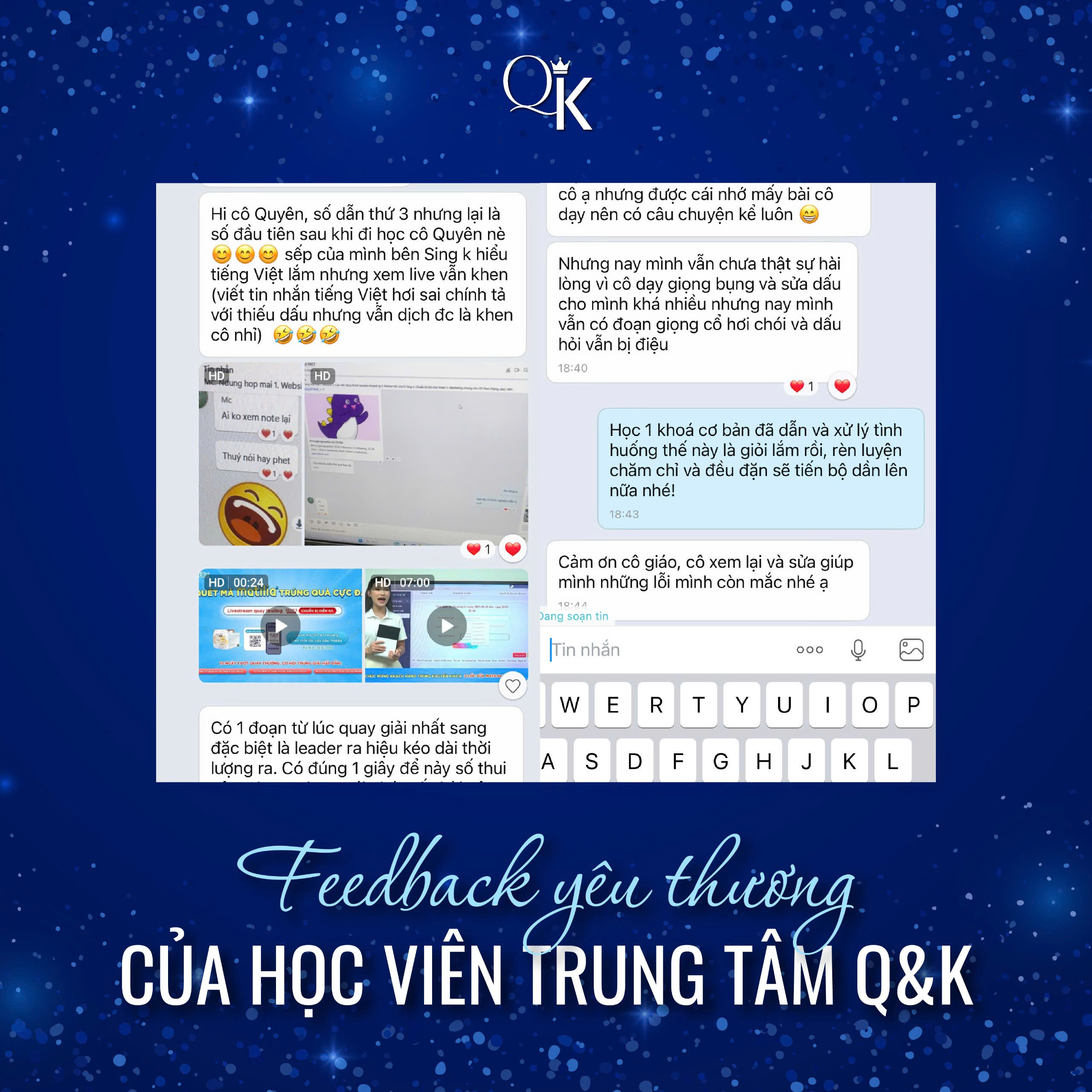 Feedback yêu thương từ học viên Khóa học MC