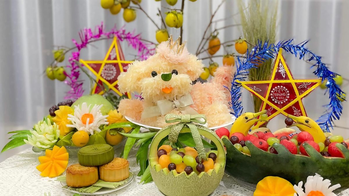 Thuyết trình mâm ngũ quả Trung thu